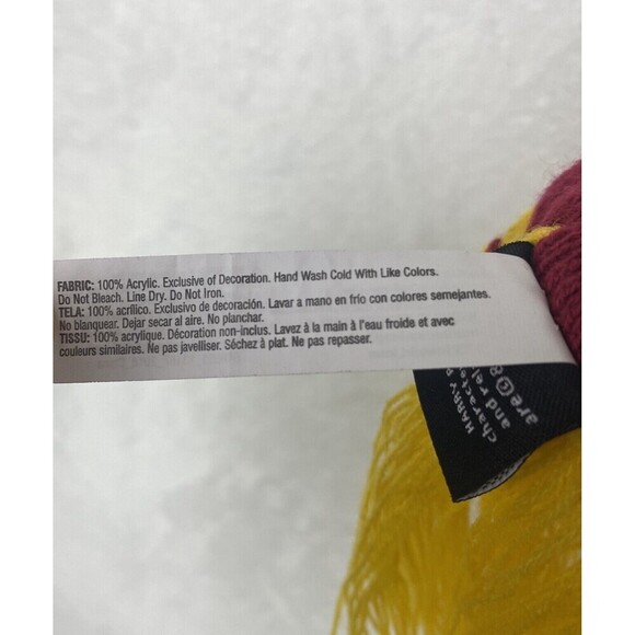 Harry Potter Gryffindor Scarf Red Yellow Logo Striped - Picture 6 of 6